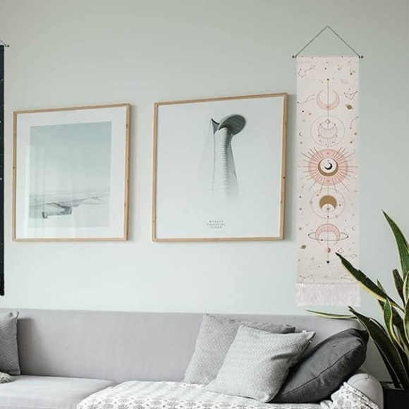 NWT Sun and Moon Phase Bohemian Tapestry Wall Hanging - Picture 4 of 6